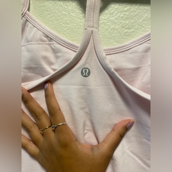 Lululemon Power Y tank baby pink color style W1447S - Picture 7 of 10